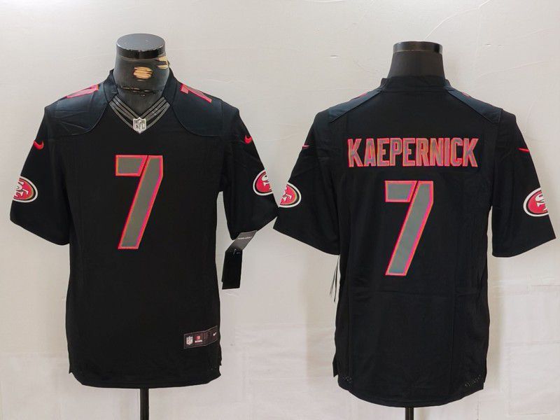 Men San Francisco 49ers #7 Kaepernick Black Nike Limited Vapor Untouchable 2024 NFL Jersey